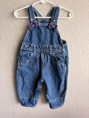 Koala Kids Baby Girls Denim Overalls